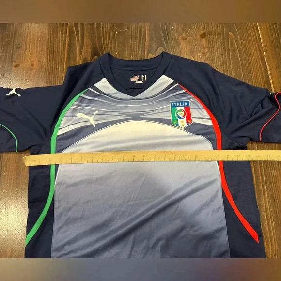 Puma Italy Italia National Team Football Shirt Y2K Football Soccer Jersey - Picture 9 of 10